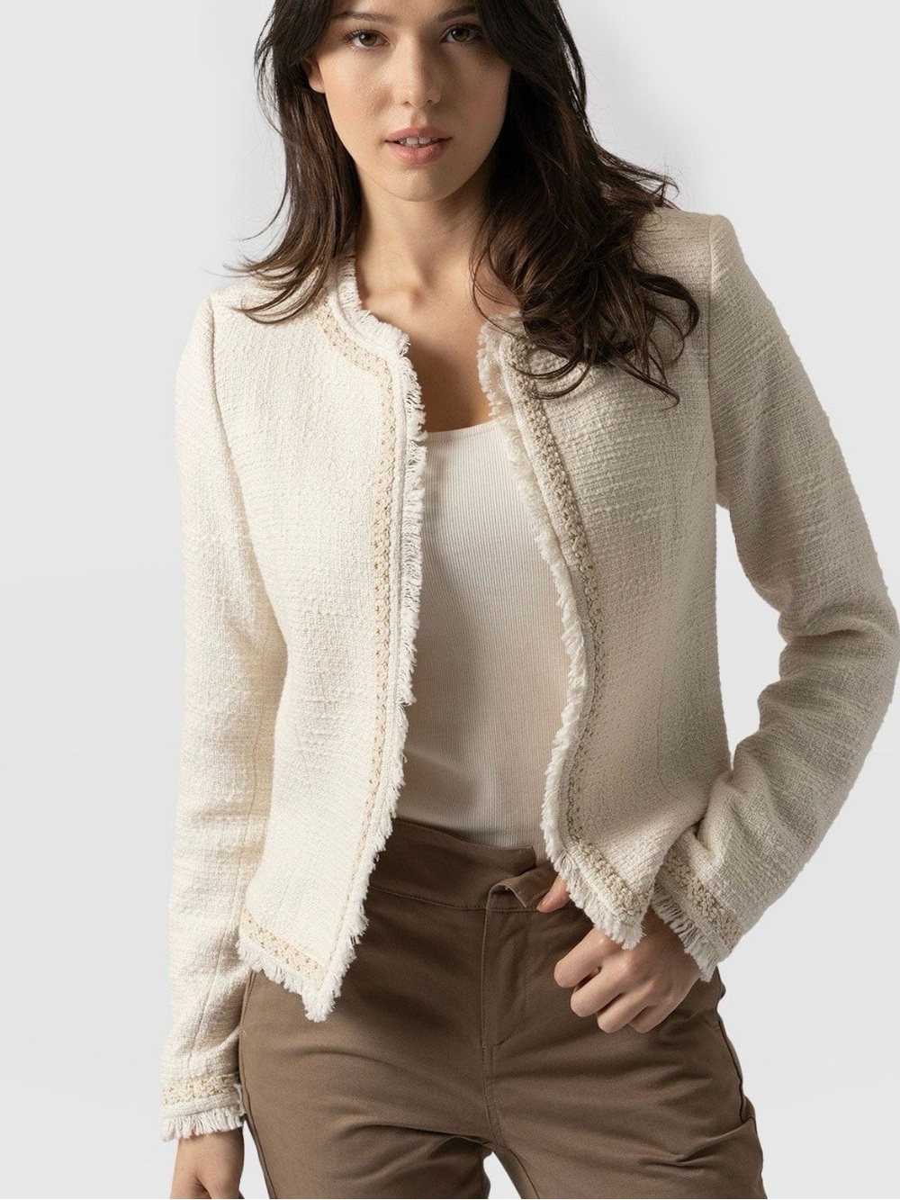 Saint + Sofia Rayner Boucle Jacket NWT